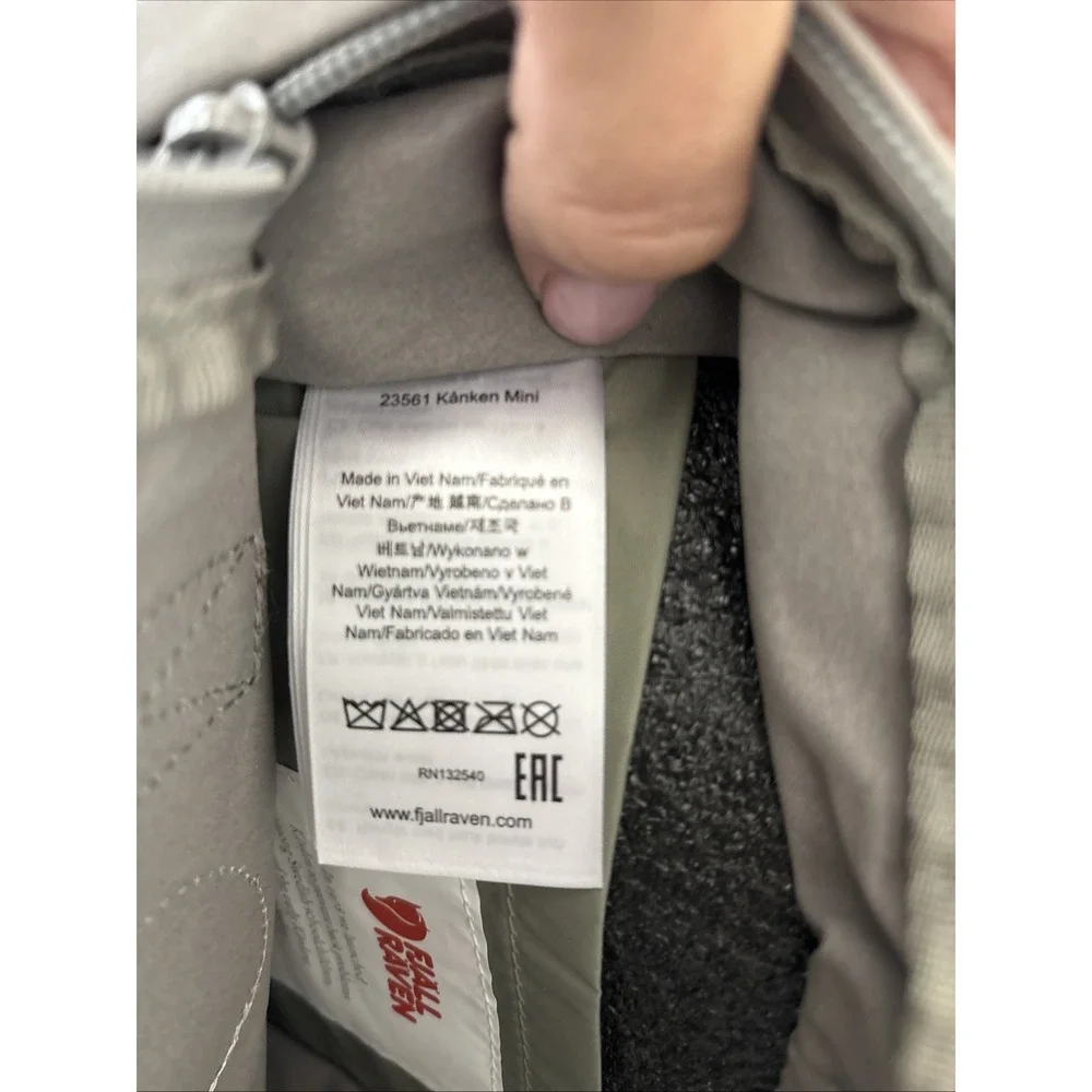 FJALLRAVEN KANKEN MINI 23561 BACKPACK FROST GRAY Grey 7L UNISEX Gorpcore NEW